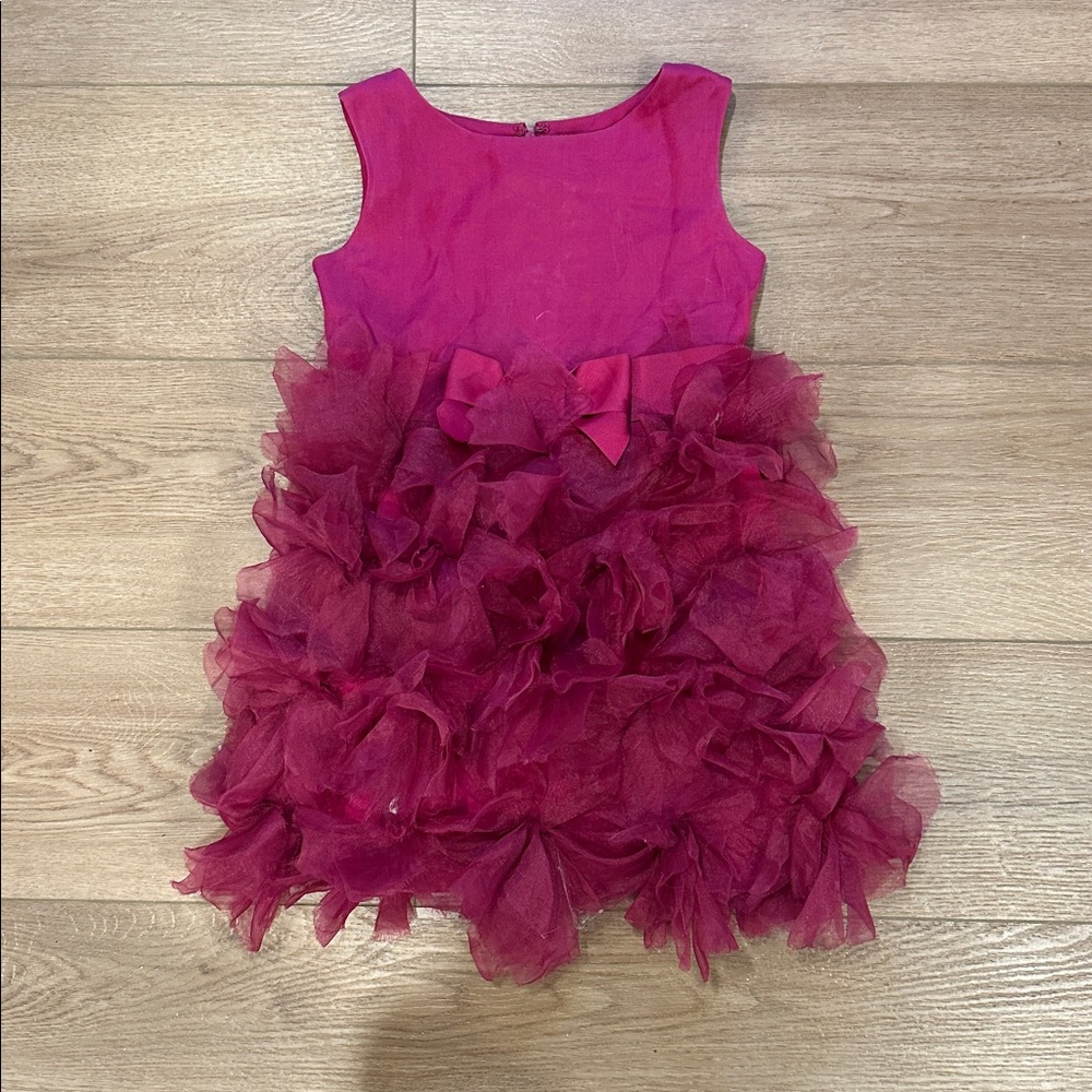 Kids Marchesa Fuchsia Sleeveless Dress